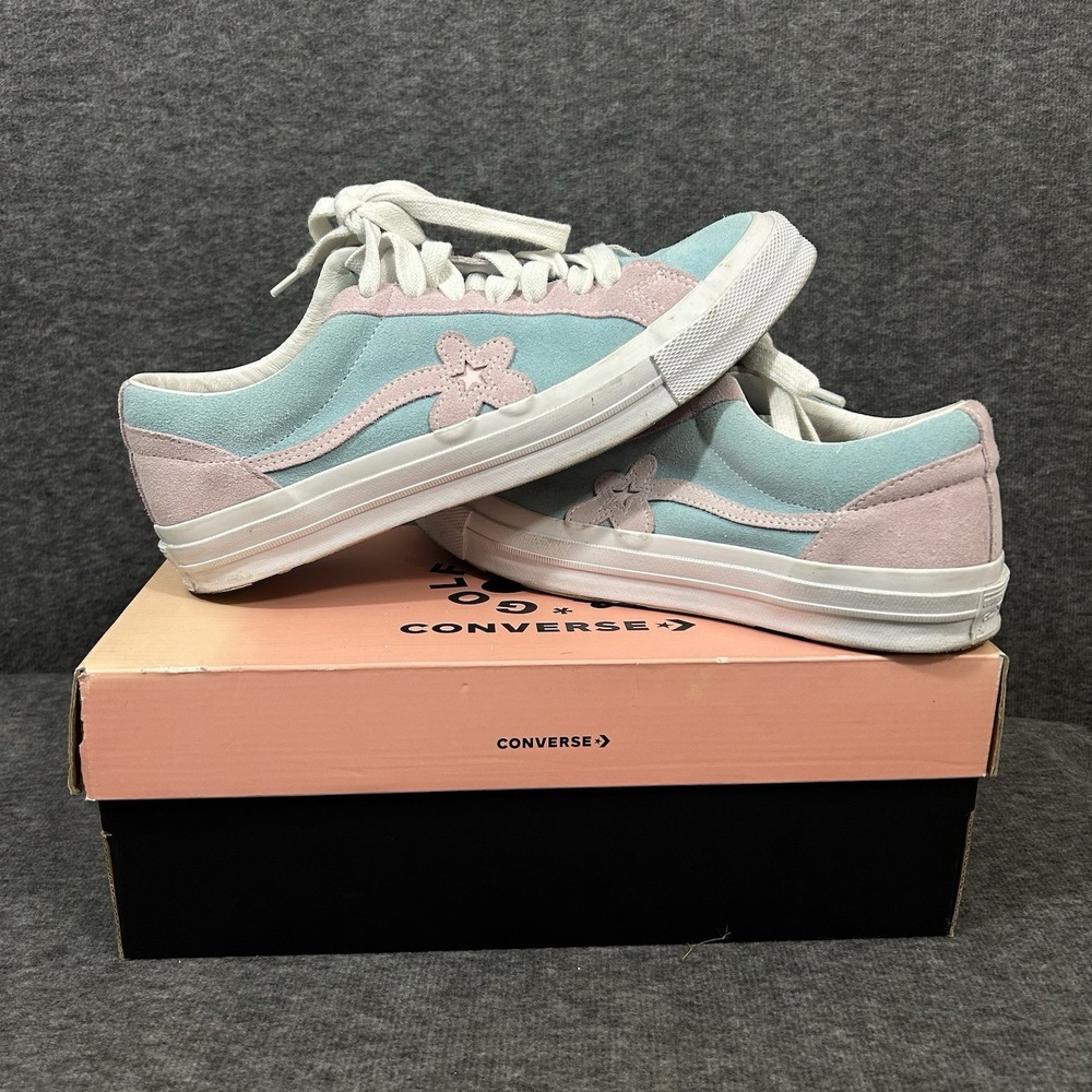 CONVERSE GOLF LE FLEUR OX‎ M 8.5/W 10.5 Plume Pink Skate Shoes Tyler the Creator